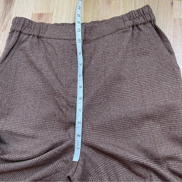 Nordstrom Treasure & Bond Brown Plaid Pants Corpcore Academia Womens Size Small - Picture 8 of 12
